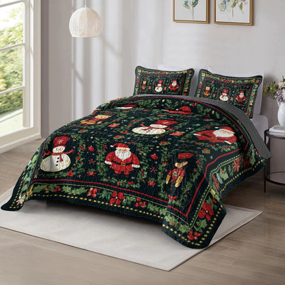 Shineful All Season Quilt 3-Piece Set - Festive Cheer Christmas