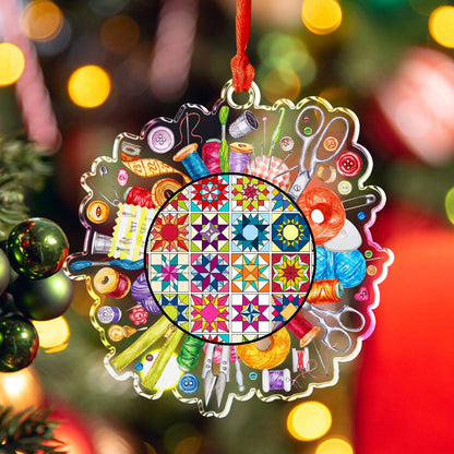 Shineful Acrylic Ornament Quilting Circle