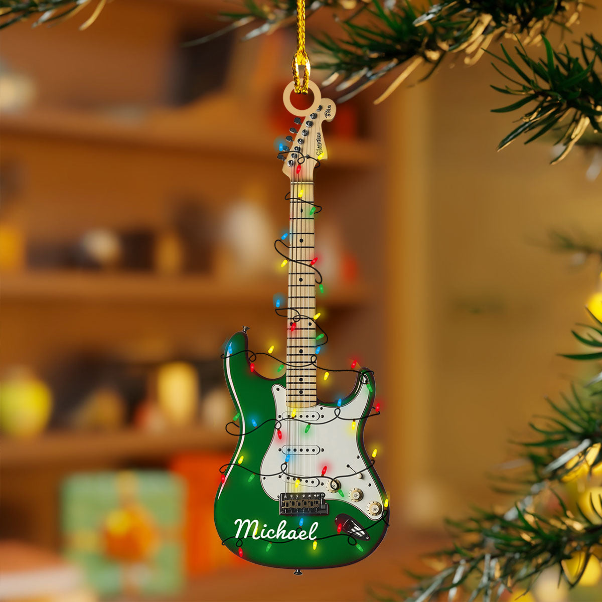 Shineful 2D Acrylic Ornament - Personalized Electric Guitar Collection