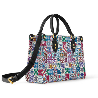 Sac en cuir brillant Blocs de quilting traditionnels