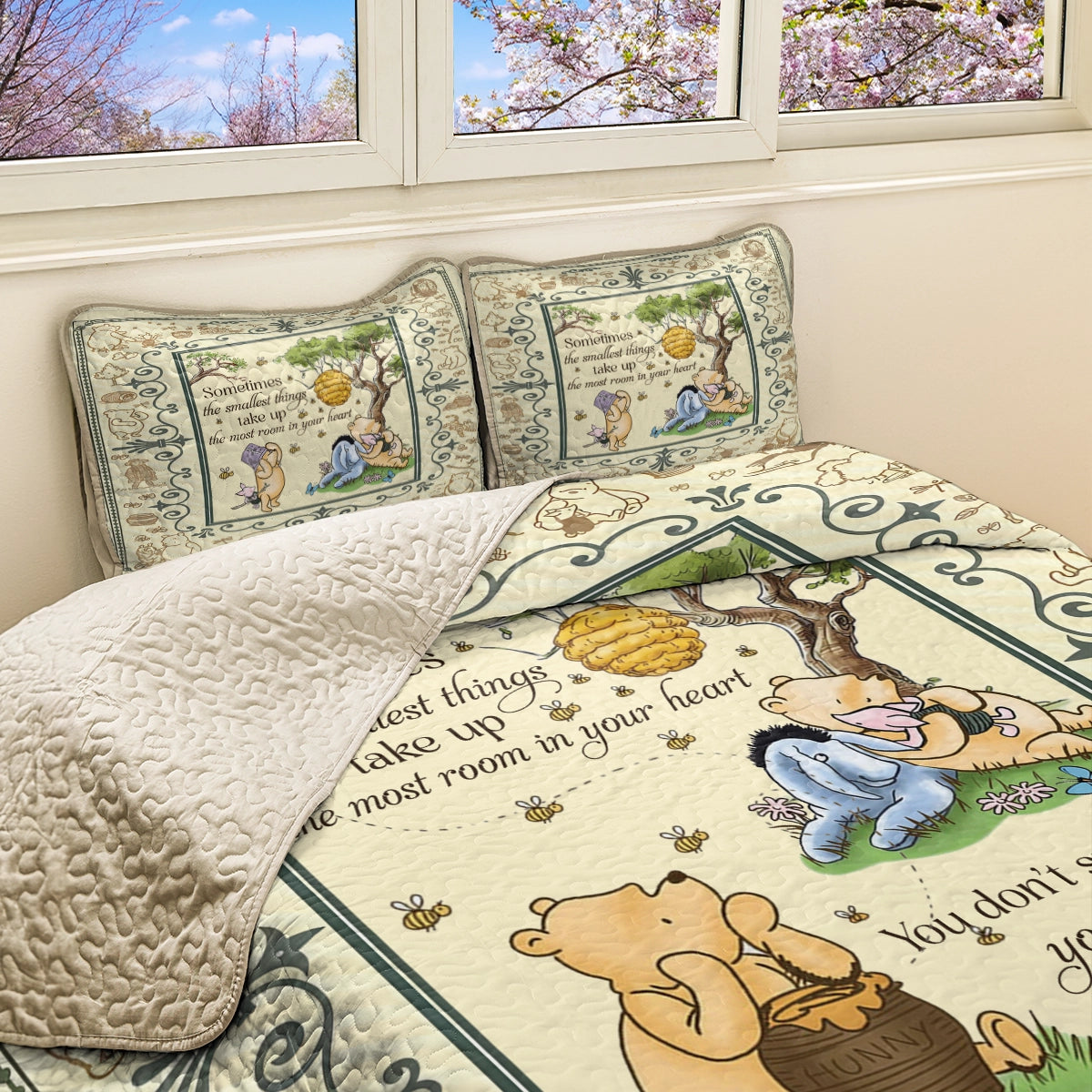 Shineful All Season Quilt 3-Piece Set Winnie the Pooh Cozy