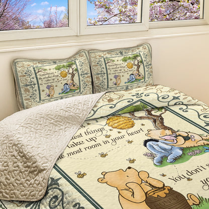 Shineful All Season Quilt 3-Piece Set Winnie the Pooh Cozy