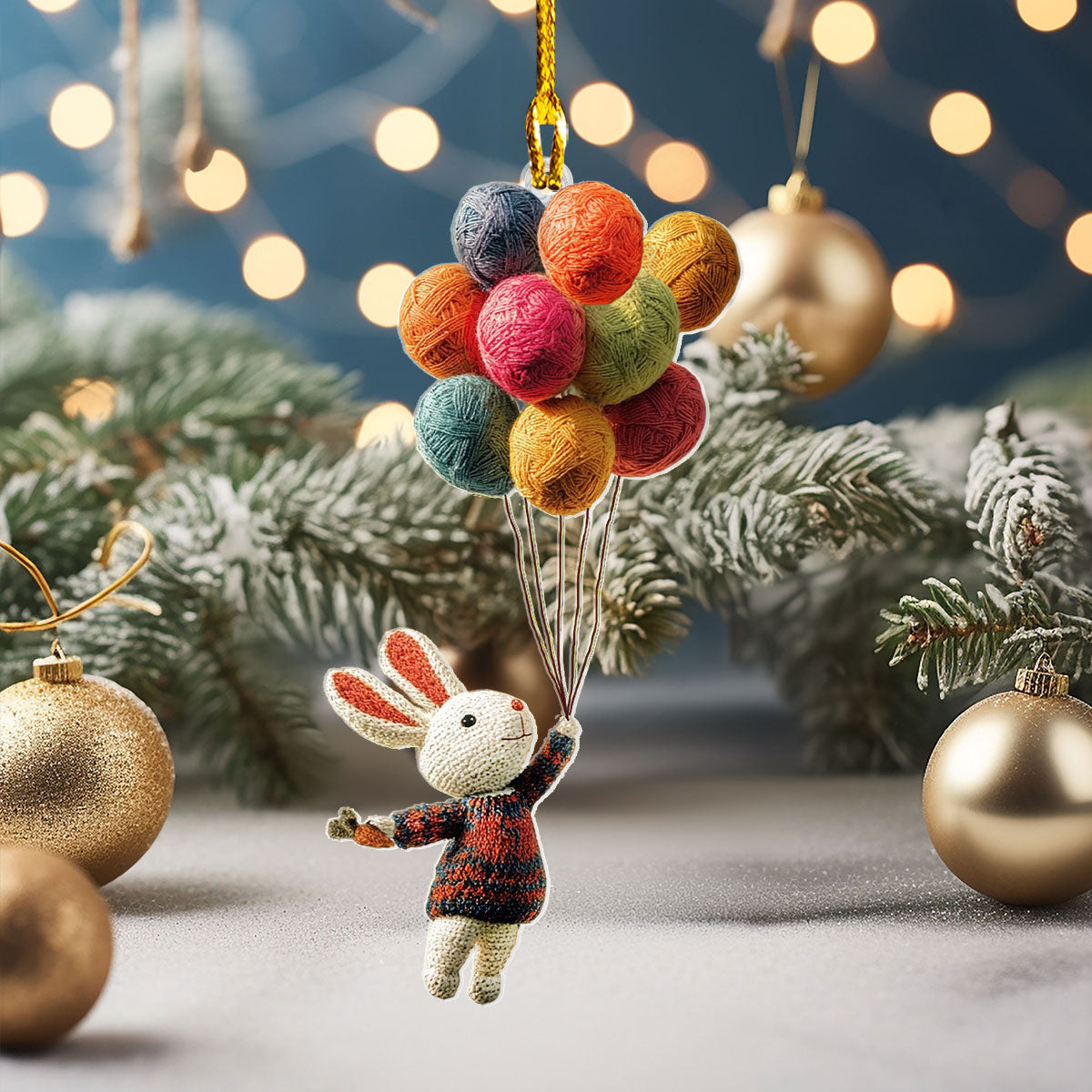 Shineful Acrylic Ornament Bunny Balloon