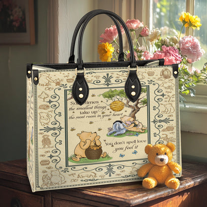 Shineful Leather Bag Winnie the Pooh Cozy