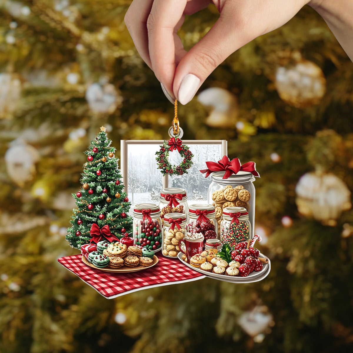 Shineful 2D Acrylic Ornament Holiday Cookie Haven