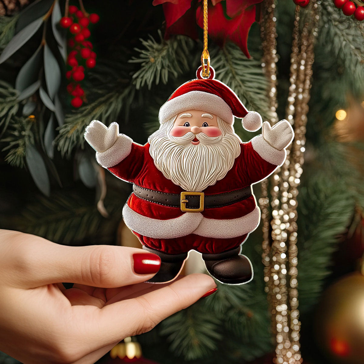 Shineful 2D Acrylic Ornament - Jolly Santa Claus