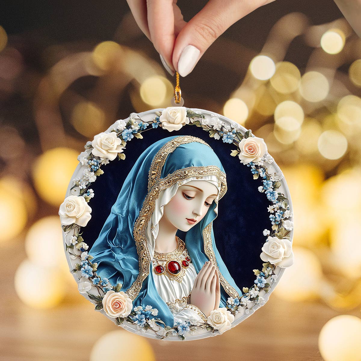 Shineful 2D Acrylic Ornament Marian Serenity Holiday