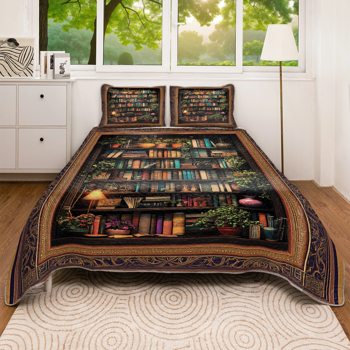 Shineful All Season Quilt 3-teiliges Set - Book Nook