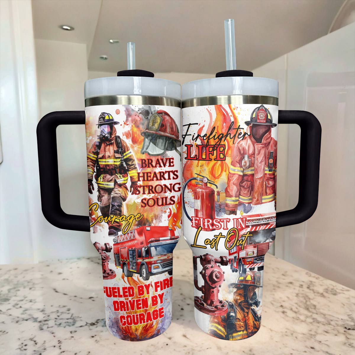 Shineful Tumbler Firefighter Spirit