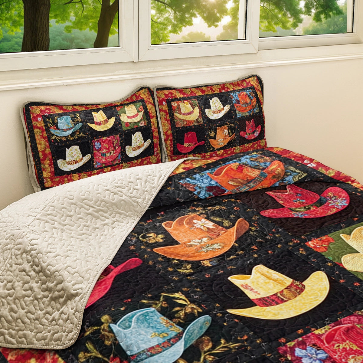 Shineful All Season Quilt 3-Piece Set Cowboy Dreams