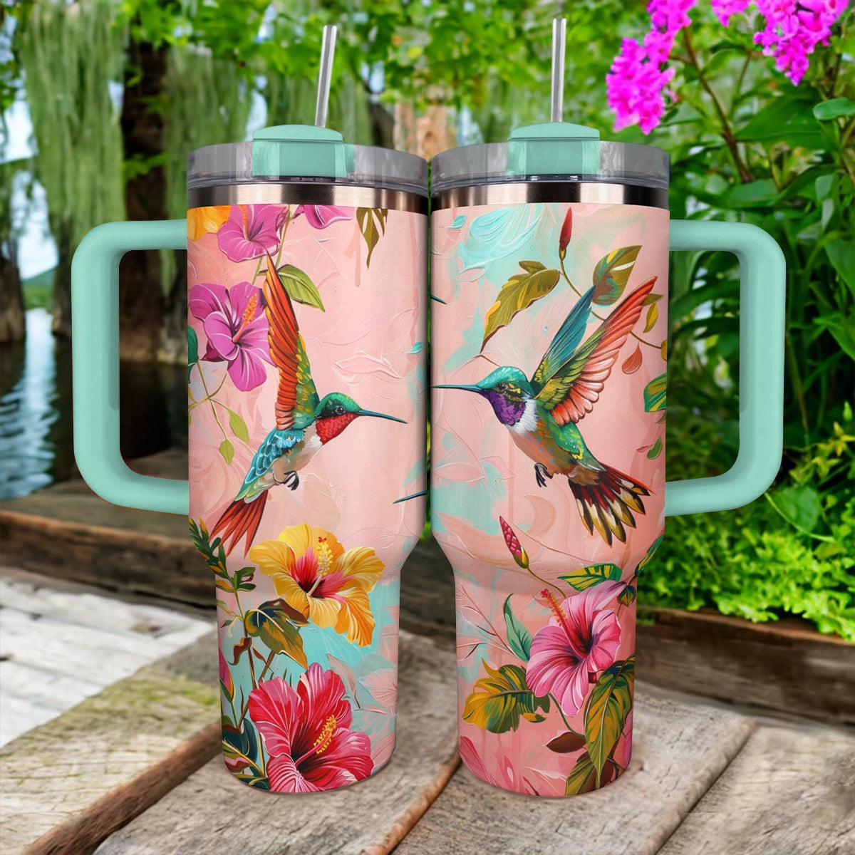 Jardin enchanté d'oiseaux Shineful Tumbler