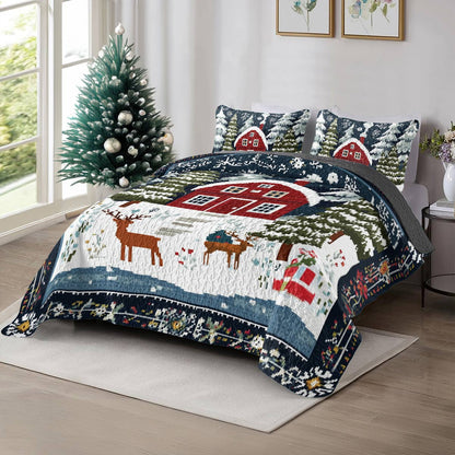 Shineful All Season Quilt 3-Piece Set Cozy Cabin