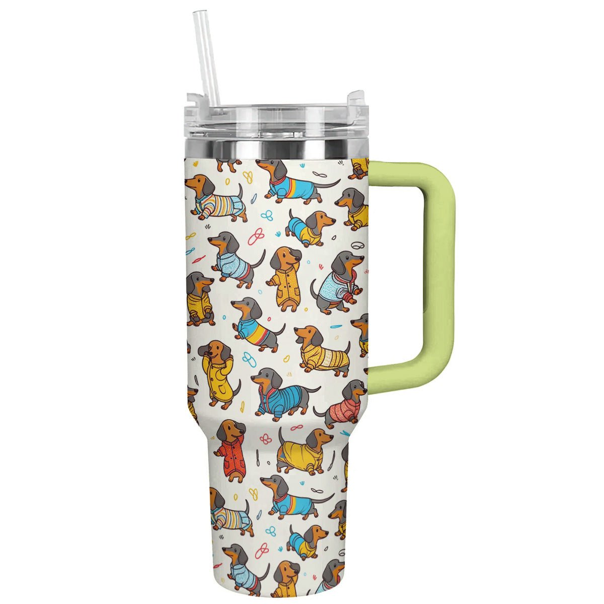 40 Oz Dachshund Shineful™ Tumbler Happy Dachshunds Nl09 40Oz