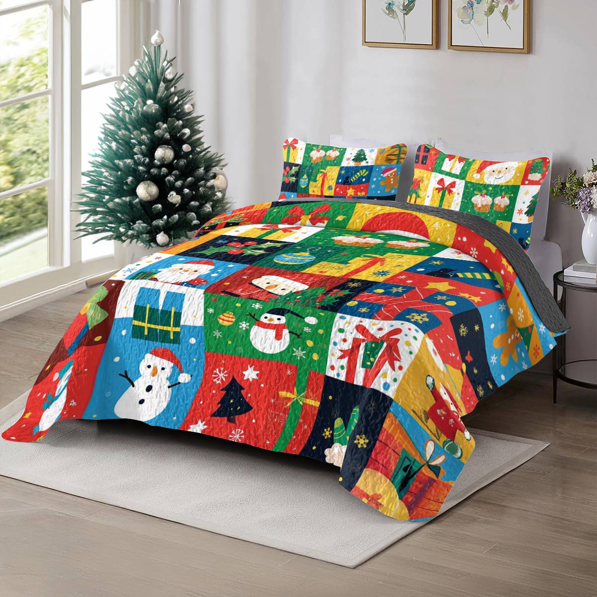 Shineful All Season Quilt 3-Piece Set Festive Joy