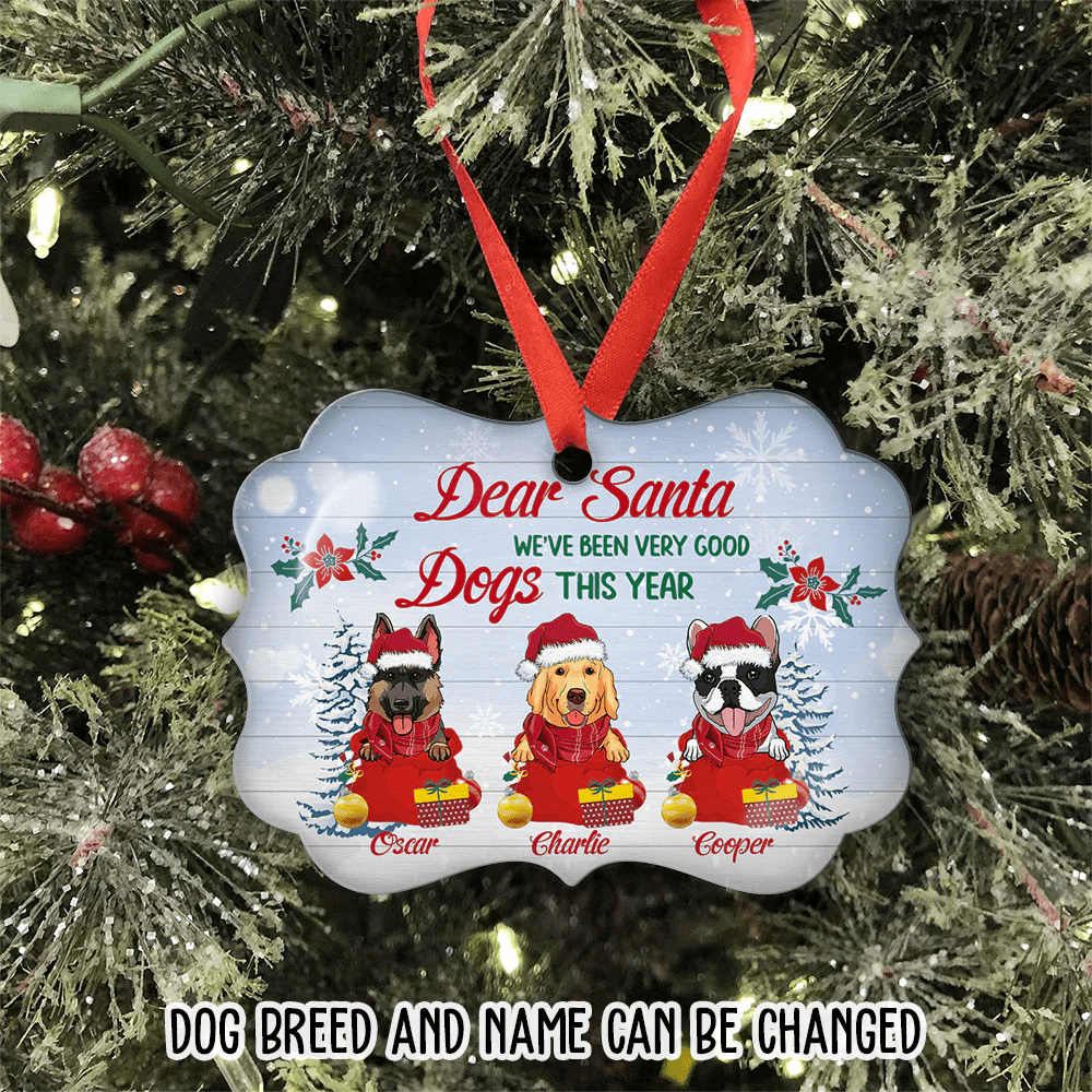 Shinefulgift® Dear Santa - Personalized Custom Aluminum Ornament