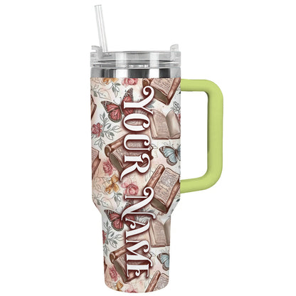 Reading Shineful™ Tumbler Book Pattern Nl09 Green 40Oz