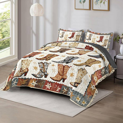 Shineful All Season Quilt 3-Piece Set Cowboy Charm