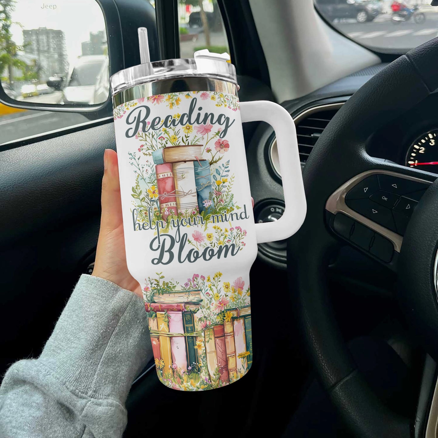 Shineful Tumbler Floral Reading Book