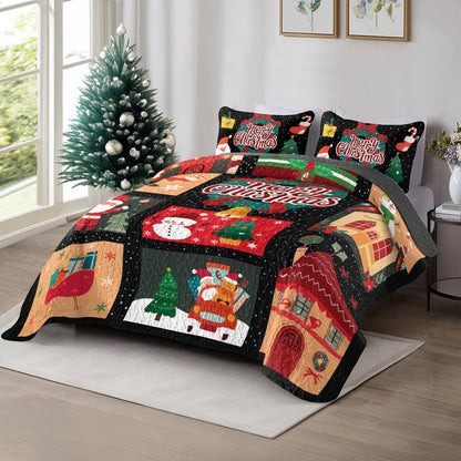 Shineful All Season Quilt 3-Piece Set Christmas Cheer