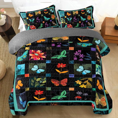 Shineful All Season Quilt 3-Piece Set Garden Dreams