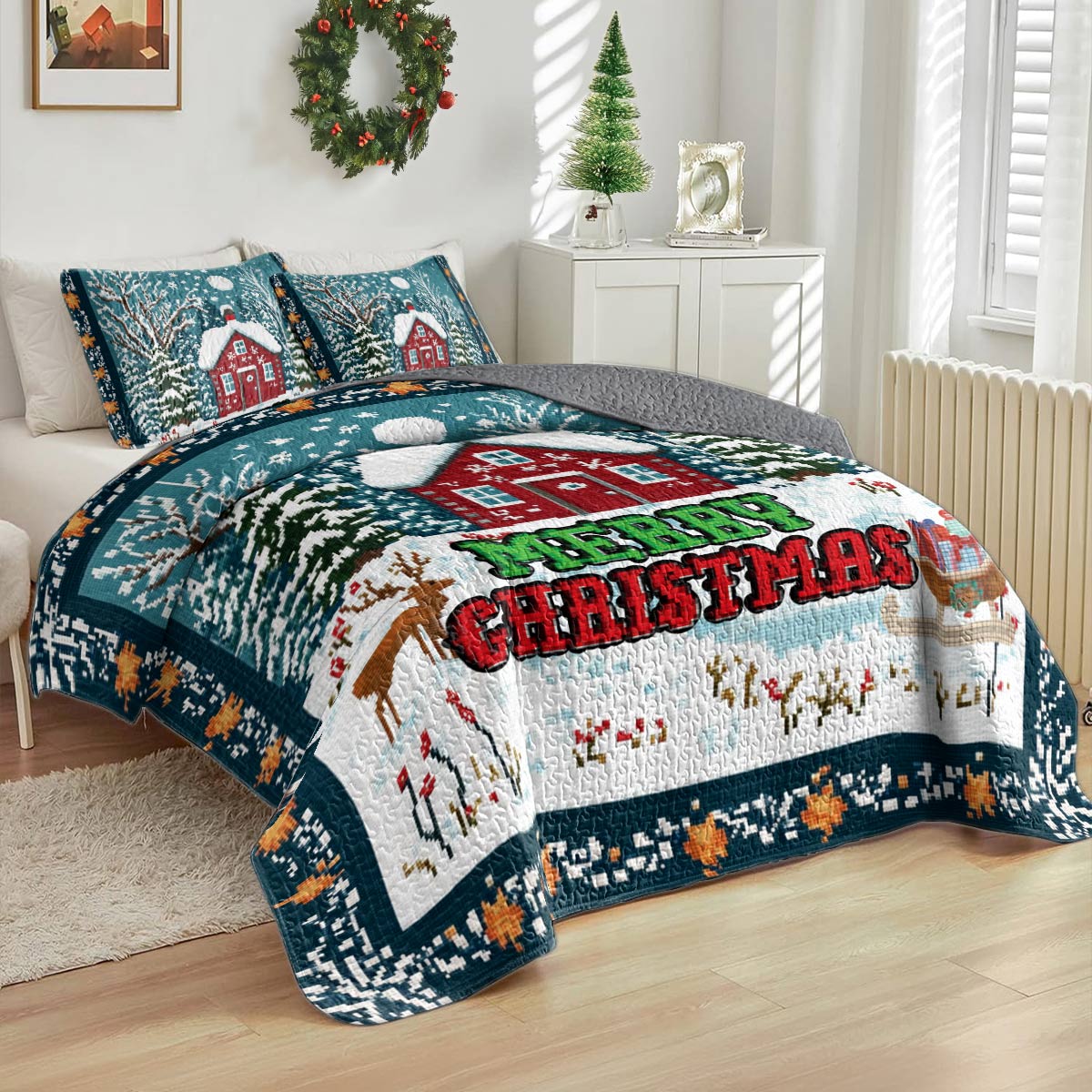 Shineful All Season Quilt 3-Piece Set Holiday Lodge