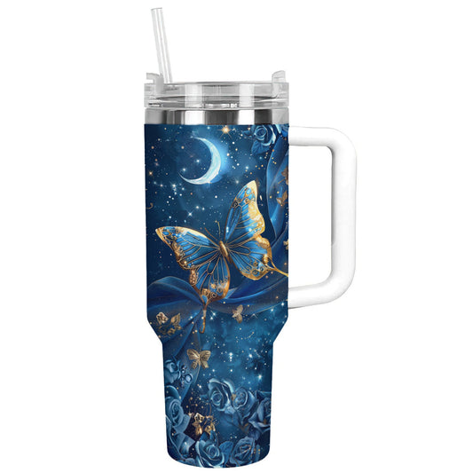 Shineful Tumbler Rose Butterfly