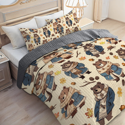 Shineful All Season Quilt 3-Piece Set - Snuggle Bear