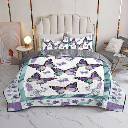 Shineful All Season Quilt 3-teiliges Set Butterfly Bliss