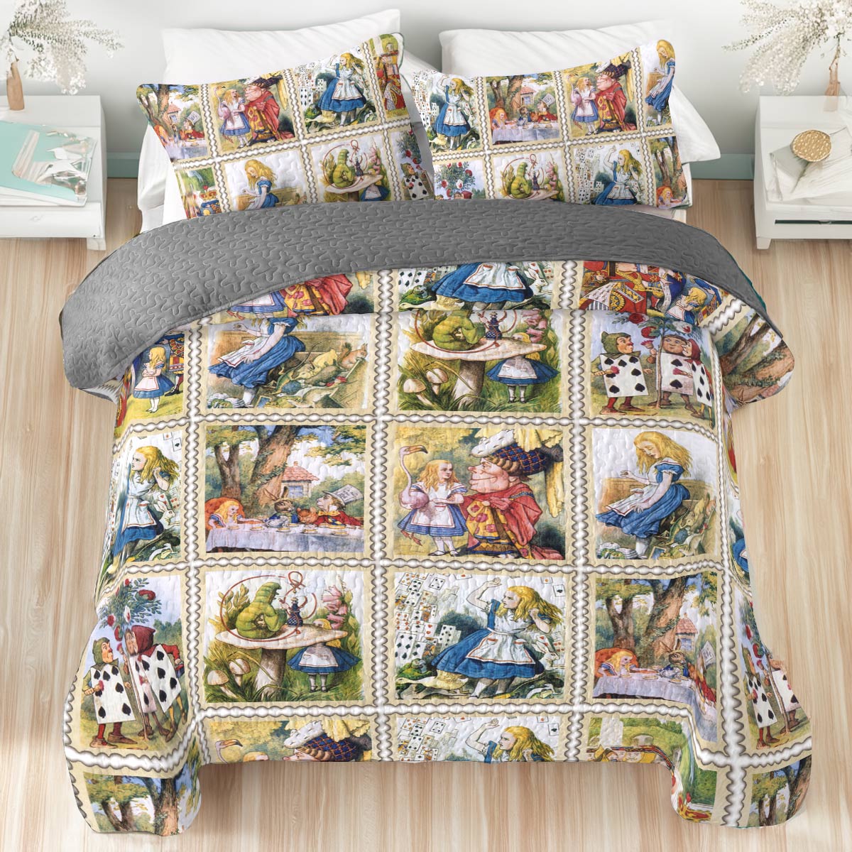 Shineful All Season Quilt 3-Piece Set Wonderland Stamp