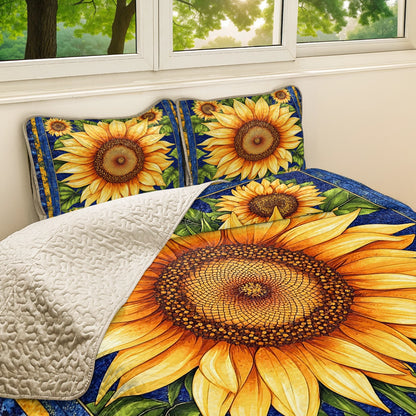 Shineful All Season Quilt 3-Piece Set - Radiant Sunflower