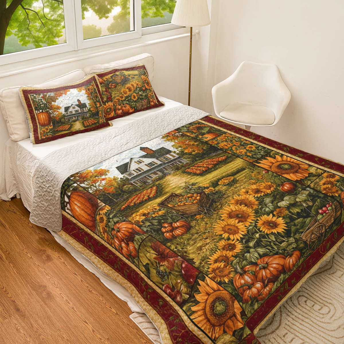 Shineful All Season Quilt 3-Piece Set Autumn Harvest Charm