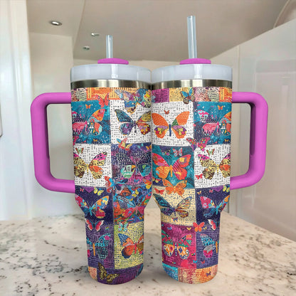 Papillon fantaisie Flutter Tumbler brillant