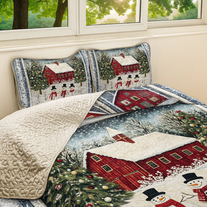 Shineful All Season Quilt 3-Piece Set Christmas Wonderland Retreat