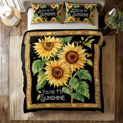 Shineful All Season Quilt 3-Piece Set Sunny Blossom