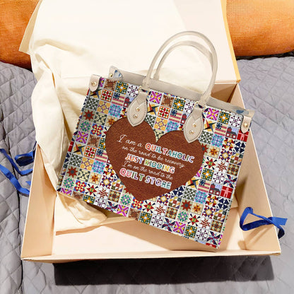 Shineful Leather Bag Quilt Blocks Heart