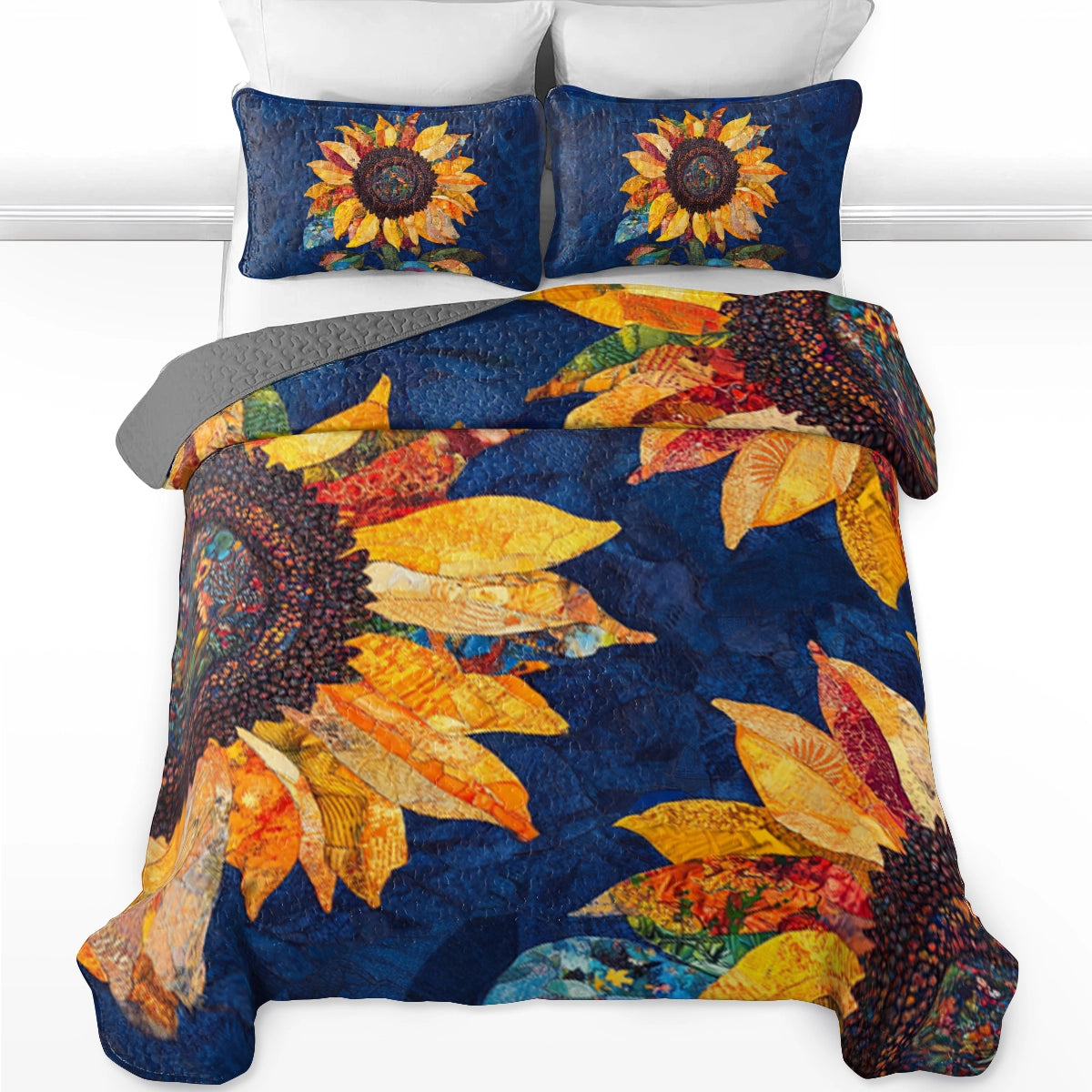 Shineful All Season Quilt 3-teiliges Set Strahlende Sonnenblume