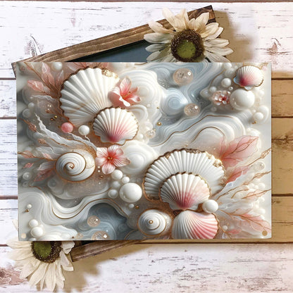 Shineful 2D Metal Sign Seashell Serenity