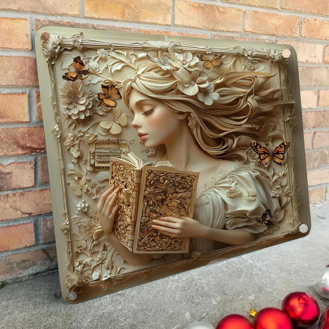 Shineful 2D Metal Sign Whispers of the Enchanted Book