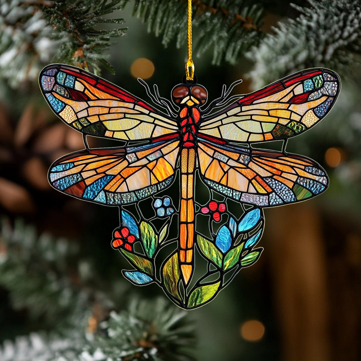 Shineful 2D Acrylic Ornament Sunlit Meadow Dragonfly