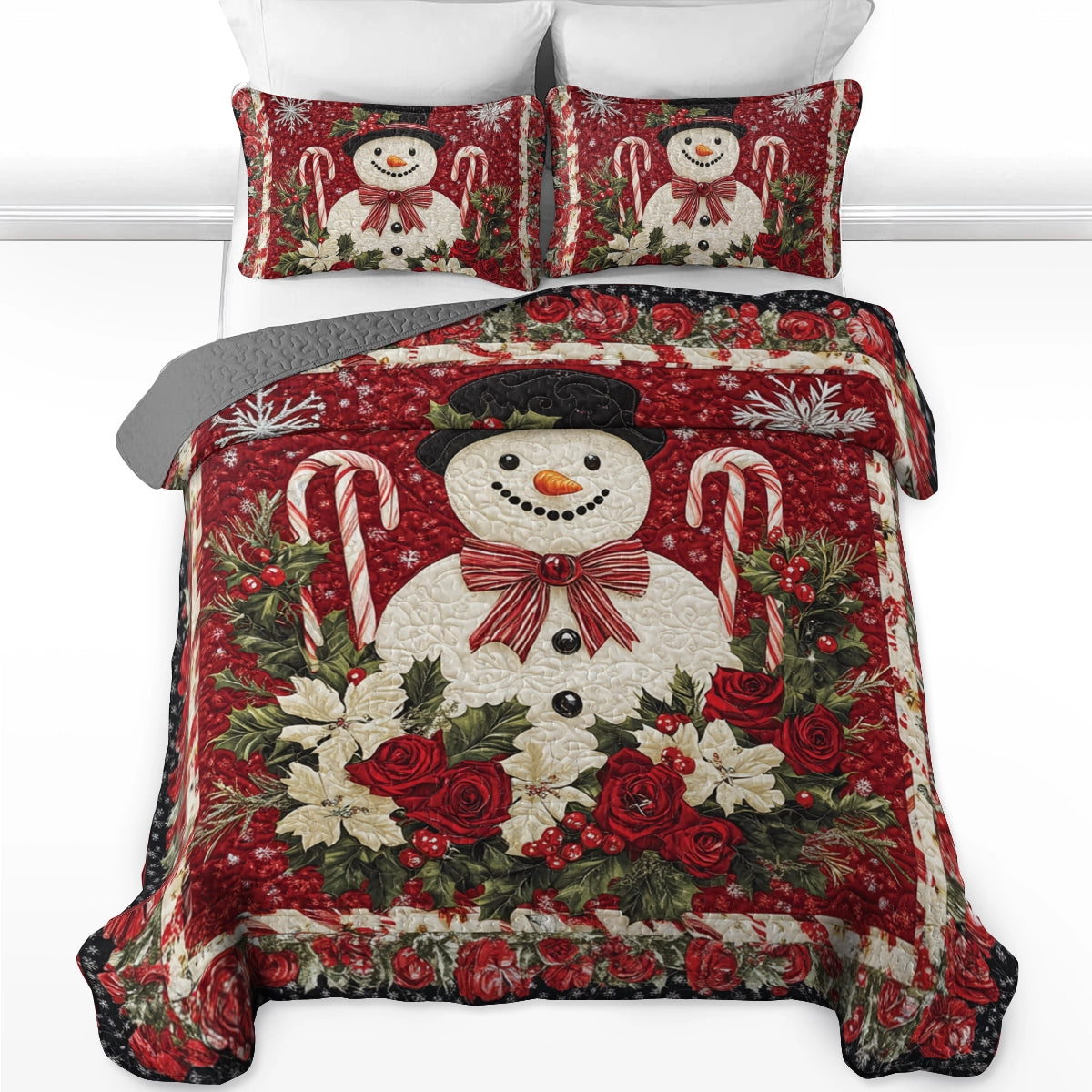 Shineful All Season Quilt 3-Piece Set Frosty's Frolic