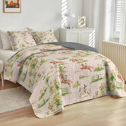 Shineful All Season Quilt 3-Piece Set Rider's Delight