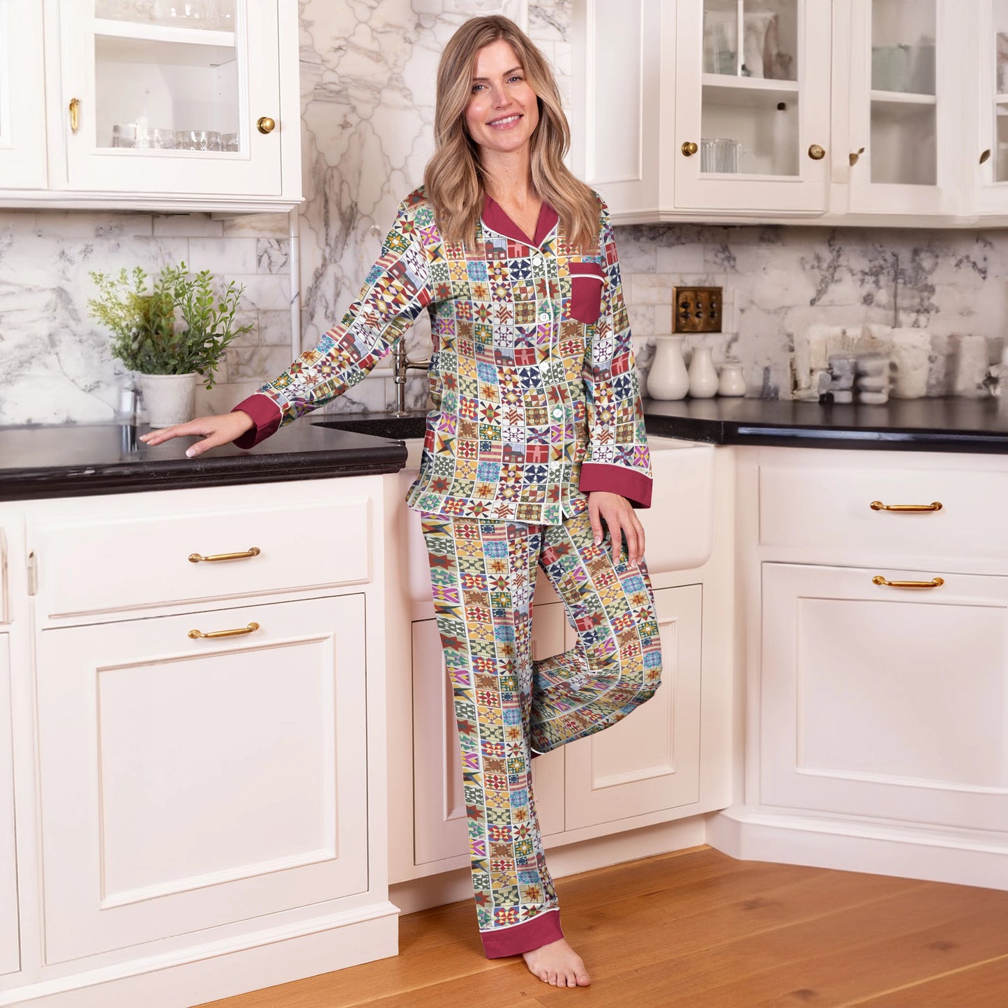 Shineful Pajama Top and Pants Quilting