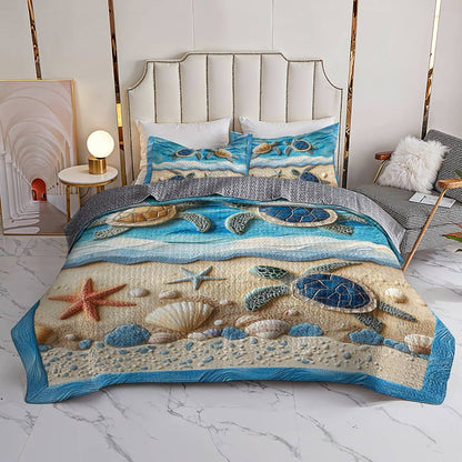 Shineful All Season Quilt 3-Piece Set Turtle Beach