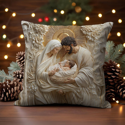 Shineful 2D Print Cushion Cover, Pillowcase, Pillows Covers - Holy Family