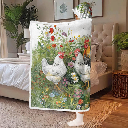 Shineful Wearable Hooded Blanket - Elegant Chicken