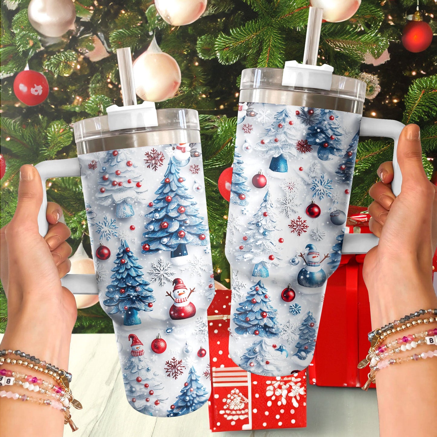 Shineful Glossy Tumbler  Twinkle Christmas