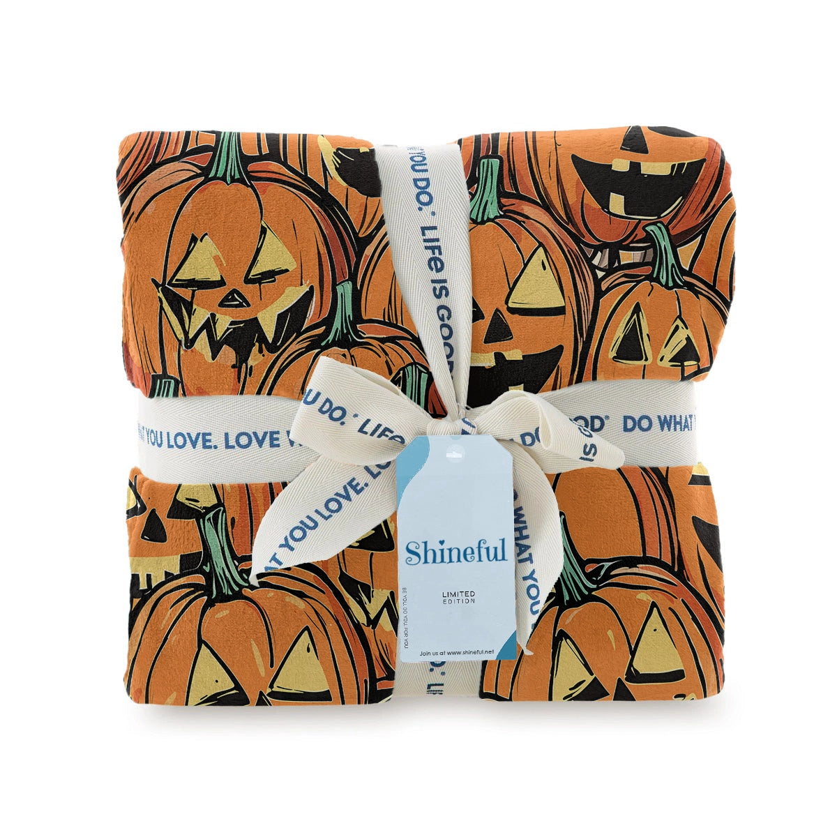 Shineful Fleece Blanket Jack-o'-Lantern Nights