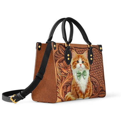 Shineful Leather Bag Charming Whiskers