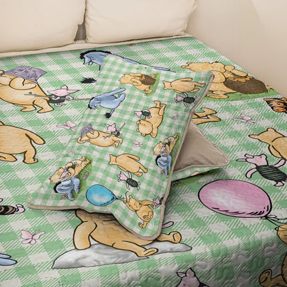 Shineful All Season Quilt 3-Piece Set Pooh Whispers of the Hundred Acre