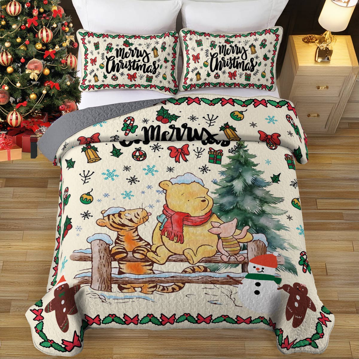 Shineful All Season Quilt 3-Piece Set Winnie And Friends